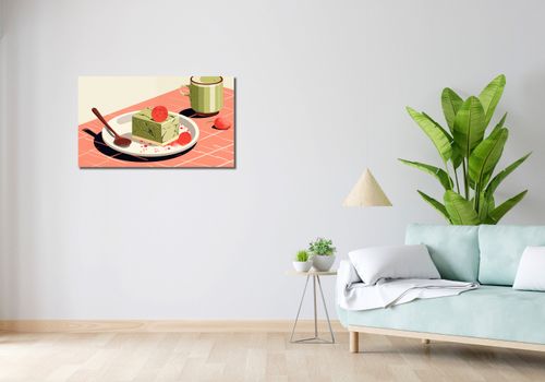 Obraz 90x50cm Deser Matcha na Arena.pl