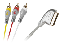KPO3418-1.5 Kabel Euro-3RCA 1.5m srebrny lezka bl