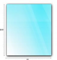 SZYBA PODSTAWA POD KOMINEK HARTOWANA SZKŁO 100x80