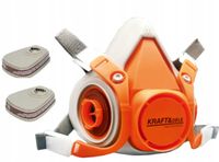 MASKA PRZECIWPYŁOWA LAKIERNICZA OCHRONNA DO OPRYSKÓW MALOWANIA FILTRY KN95