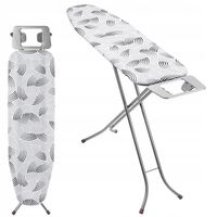 DESKA DO PRASOWANIA 114x34cm SKŁADANA Z UCHWYTEM NA ŻELAZKO LEKKA STABILNA