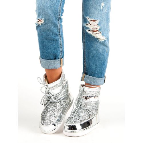 Modne srebrne śniegowce r.38 na Arena.pl