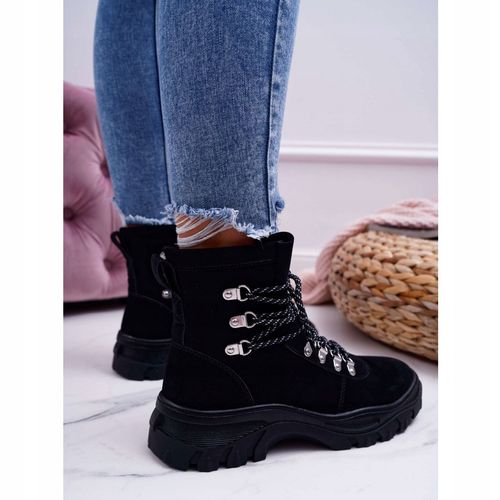 Damskie Botki Trapery Sergio Leone Czarne r.38 na Arena.pl