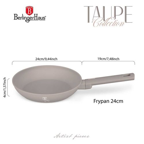 patelnia tytanowa 24cm berlinger haus bh-8083 taupe na Arena.pl