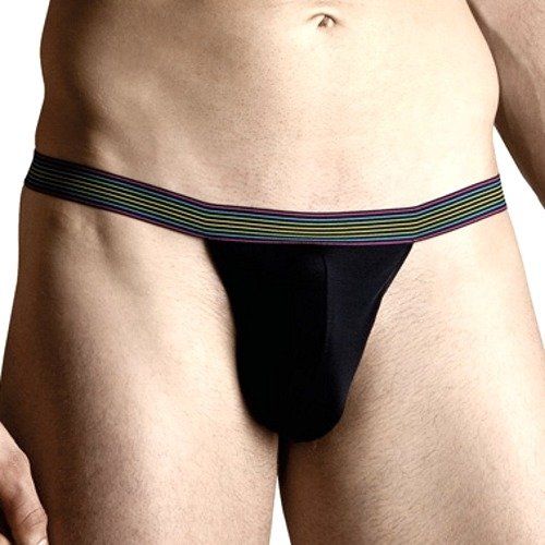 Czarne stringi męskie klasyczne SoftLine 4496 M/L na Arena.pl