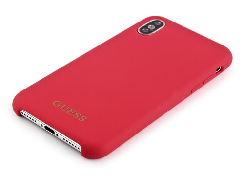 GUESS SILICONE CASE - iPhone XS Max - RED na Arena.pl