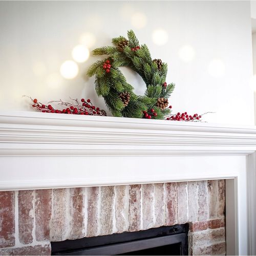WIANEK ŚWIĄTECZNY STROIK NA DRZWI STÓŁ WIENIEC OZDOBA PREMIUM ŚWIĘTA 45 cm na Arena.pl