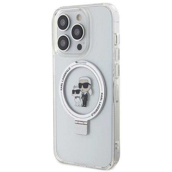 Etui Karl Lagerfeld do iPhone 15 Pro, Biały, MagSafe zdjęcie 2