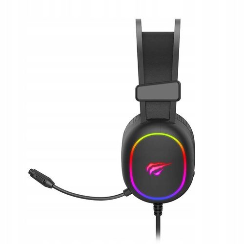 SŁUCHAWKI NAUSZNE Z MIKROFONEM HAVIT H2016D USB MINI JACK 3.5MM RGB na Arena.pl
