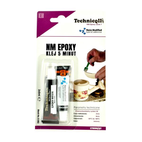 Klej 5 minut epoksydowy Technicqll 2x5ml zdjęcie 1