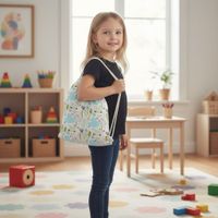 Plecak Worek Bawełniany dla dzieci 35x45 - Świnka, Królik i Owieczka