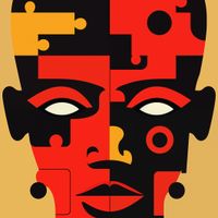 Plakat 20x20cm Puzzle Tożsamości