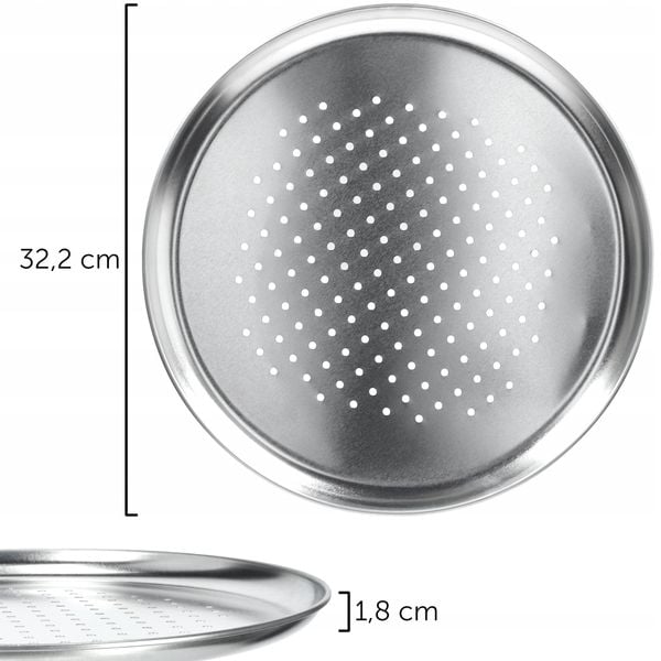 FORMA BLACHA DO PIECZENIA PIZZY TARTY TACA 32cm zdjęcie 6