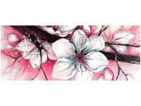 100X40CM ZEGAR PĄKI WIŚNI CZERWIENI OBRAZ