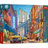 Eleganckie puzzle Tea Time Widok na Manhattan Bridge - Trefl 500 elementów