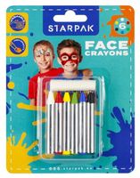 Starpak KREDKI DO MALOWANIA TWARZY 6 kolorów