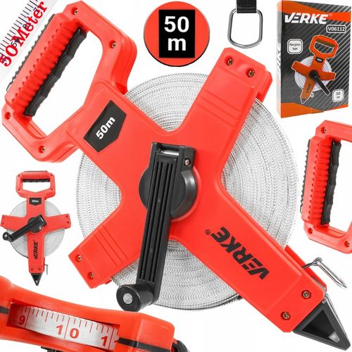 MIARA TAŚMA MIERNICZA METRÓWKA TAŚMOWA ZWIJANA MIARKA Z UCHWYTEM na Arena.pl