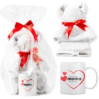 Prezent Na Dzień Matki Ręcznik Miś Kubek Zestaw Prezentowy Dla Mamy