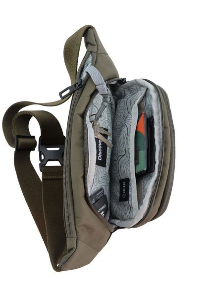 Torba biodrowa - nerka Discovery DOWNTOWN 920 khaki zdjęcie 8