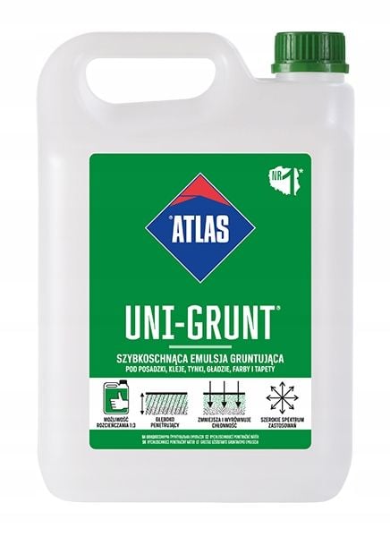 ATLAS UNI-GRUNT 5L Szybkoschnąca Emulsja Grunt zdjęcie 1