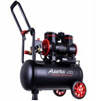 Kompresor bezolejowy Auarita 24L 2-tłokowy 1450W 8 bar - mobilny