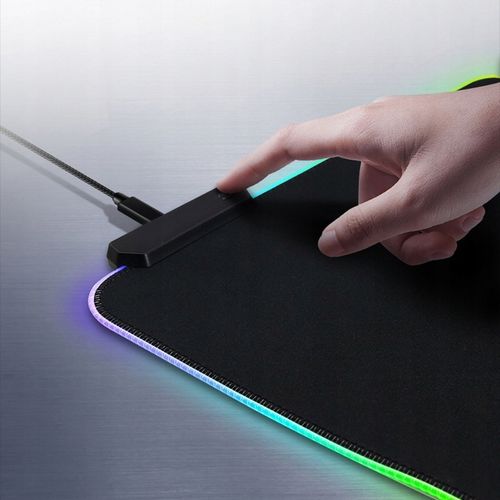 PODKŁADKA POD MYSZKĘ RGB LED GAMINGOWA DUŻA SZEROKA XMASTER XXL na Arena.pl