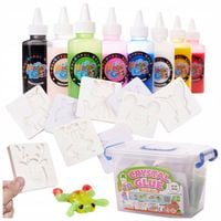 MAGICZNY KLEJ MASA PLASTYCZNA 3D DO TWORZENIA FIGUREK ZESTAW DLA DZIECI