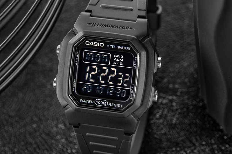 zegarek męski casio w-800h-1bves + box zdjęcie 5