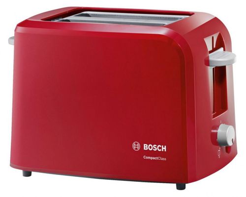 Toster BOSCH CompactClass TAT3A014 (980W; kolor czerwony) na Arena.pl