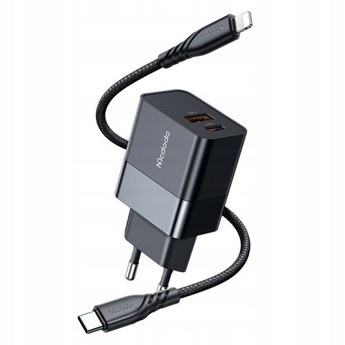 MCDODO SZYBKA ŁADOWARKA USB + USB-C 20W DO IPHONE na Arena.pl