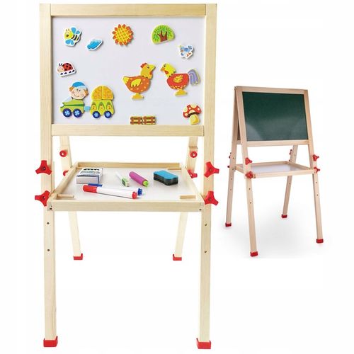 Drewniana Tablica Magnetyczna Kredowa magnesy 709 45 x 90cm na Arena.pl