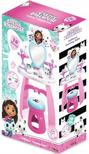 KOCI DOMEK GABI TOALETKA Z LUSTREM TABORET SALON PIĘKNOŚCI + 10 AKCESORIÓW na Arena.pl