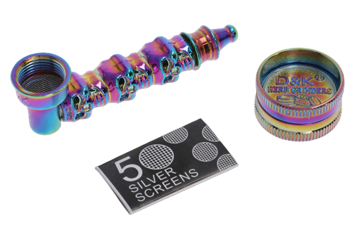 Lufka + Młynek do Suszu i 5 Sitek Zestaw na Prezent Metalowy D&K - tęczowy na Arena.pl