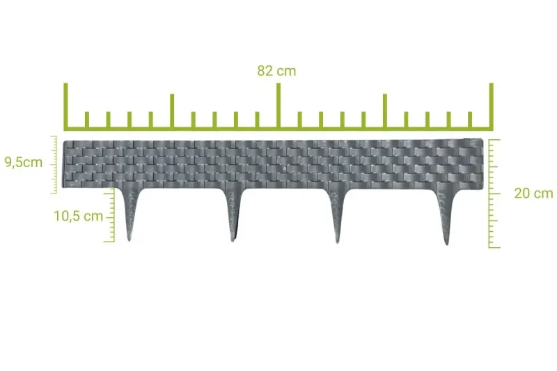 Palisada RATTAN 80 cm antracyt (athracite) zdjęcie 3