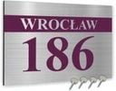 Numer domu Tabliczka ADRESOWA SREBRNA 30x20 DUŻA