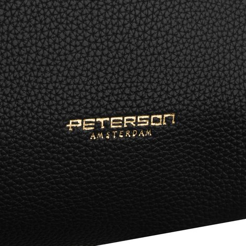 czarna shopperka damska wykonana ze skóry ekologicznej z praktycznym na Arena.pl