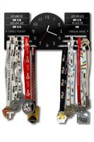Wieszak na medale z zegarem  REKORDY  TRIATHLON twoje imię 368.1