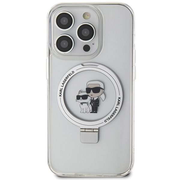 Etui Karl Lagerfeld do iPhone 15 Pro, Biały, MagSafe zdjęcie 3