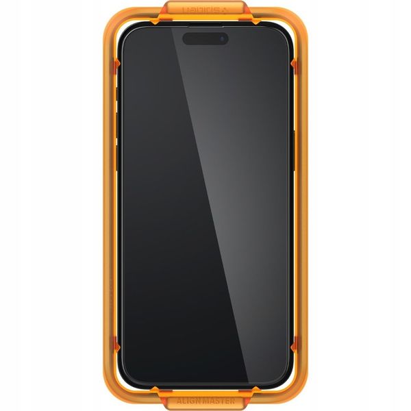 Szkło hartowane Spigen do iPhone 15, na ekran zdjęcie 4