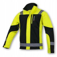 KURTKA ROBOCZA Softshell MĘSKA ODBLASKOWA WODOODPORNA OSTRZEGAWCZA BHP R. L