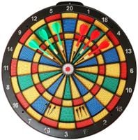 Zestaw Tarcza Soft Perforowana Dart Gra w Rzutki Lotki KUBISPORT 45 cm