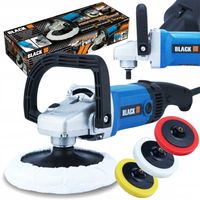 POLERKA SAMOCHODOWA180 SZLIFIERKA Z REGULACJĄ OBROTÓW + ZESTAW GĄBEK + FILC