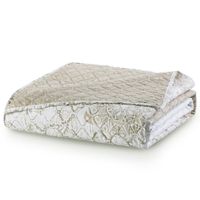 Narzuta z mikrofibry pikowana ALHAMBRA 170x210 beżowa DecoKing