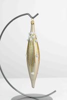 Sopelek Bombka na Choinkę ze Szkła Boże Narodzenie - Złoty