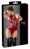 cottelli party body czerwone błyszczące z długim zamkiem m