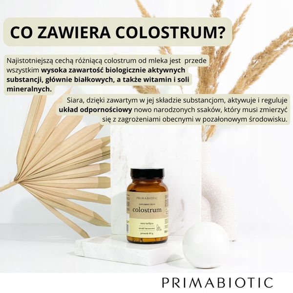 Primabiotic Colostrum 60 kapsułek zdjęcie 5