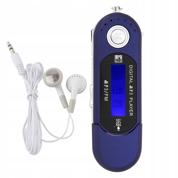 ODTWARZACZ MP3 USB PENDRIVE RADIO FM NIEBIESKI zdjęcie 11