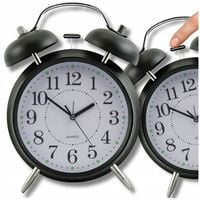 Zegar Retro BUDZIK klasyczny baterie GŁOŚNY alarm ZEGAREK Z