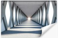 Fototapeta Do Biura Nowoczesny TUNEL 3D Beton Abstrakcja 360cm x 240cm