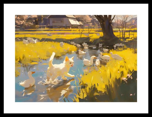 Plakat 35x25cm Słońce na Wsi na Arena.pl